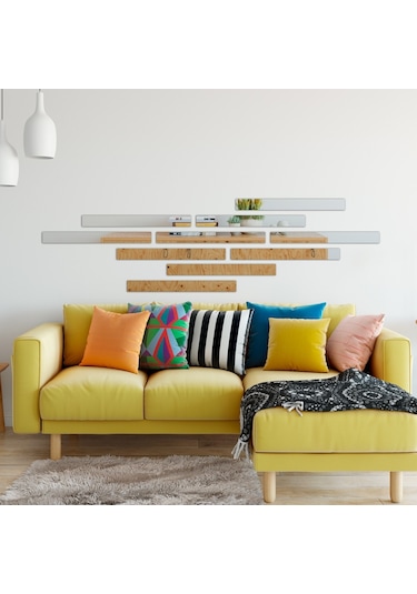 Akrilik Dekoratif Duvar Aynası 5*50 Cm Şeffaf