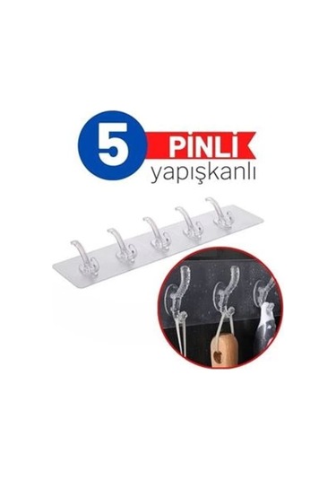 Modacar 5 Pinli Yapışkanlı Askı Xenoty Design