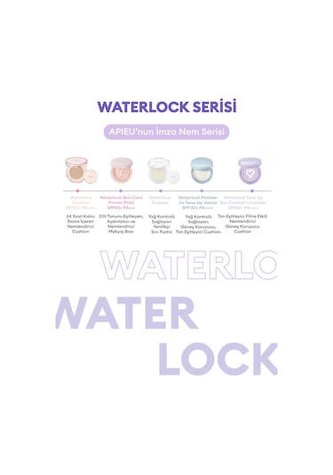 Missha Apieu Waterlock Tone Up Sun Cushion Lavender SPF50+Pa++++ 13 G
