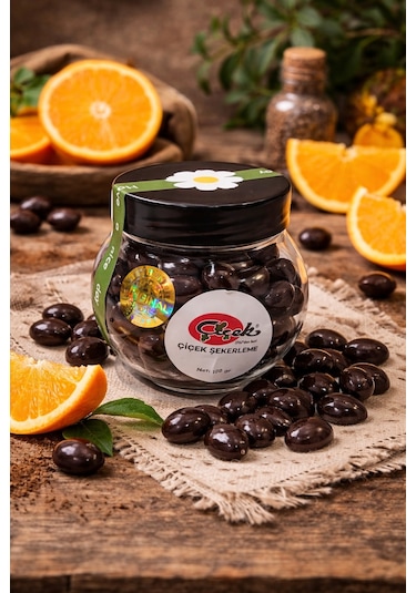 Portakallı Bitter Çikolata Draje 100 Gr