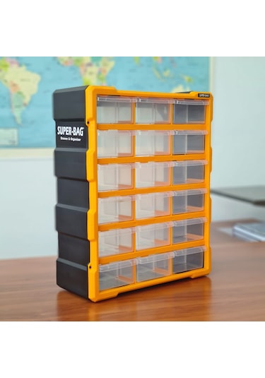 Super Bag Asr-6002 Mono Blok Çekmeceli Organizer 18'Li