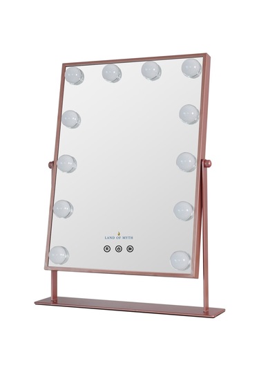 Land Of Myth LOM2087 Hollywood 3 Renk Led Makyaj Aynası Gold