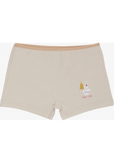Breeze Kız Çocuk Boxer Kış Temalı Sevimli Ayıcık Baskılı 5-11 Yaş, Bej-bej Bej Breeze Kız Çocuk Boxer Kış Temalı Sevimli Ayıcık Baskılı 5-11 Yaş, Bej-bej Bej