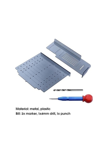 Pazly Tutarlı Kapı Delme Şablonu Seti - Hızlı İşaretleme Dolap Kurulum Aracı Diğer