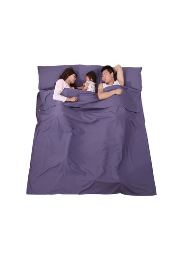 Hafif Uyku Tulumu Astarlı Uyku Tulumu Açık Kamp Otel Seyahat Mor