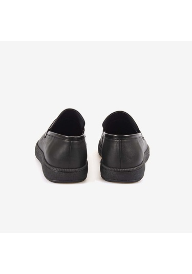 Mocassini Gold Hakiki Deri Erkek Günlük Ayakkabı 7651 Siyah Buffalo