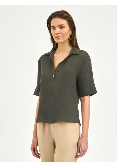 Karaca Kadın Regular Fıt Gömlek-haki 12.25s.04.017 Haki
