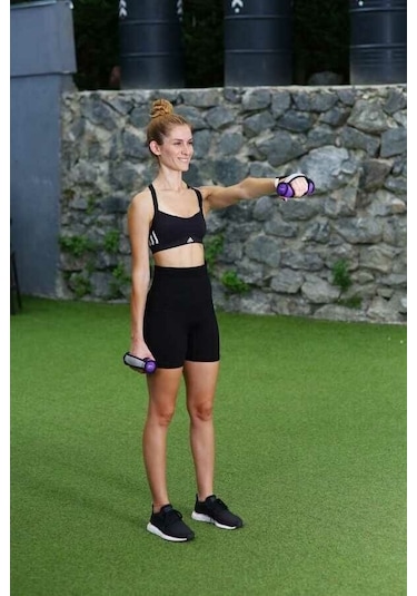Slazenger Tutacaklı Neopren Dambıl 1 Kg + 1 Kg
