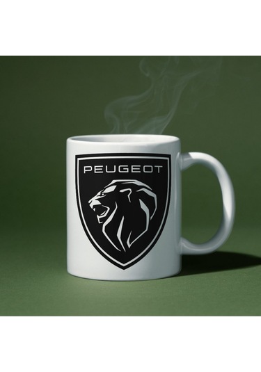 Applucky Peugeot Logo Tarihçesi Baskı Kupa Bardak Beyaz