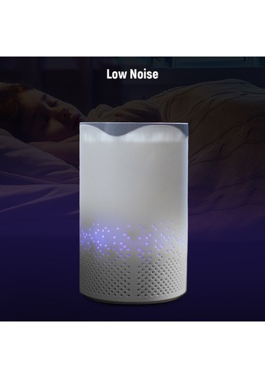 Fosenze Masaüstü Usb Uv-c Hava Temizleyici - Formaldehit, Toz, Sigara Dumanı Giderici - Ofis, Araba, Yatak Odası Kullanıma Uygun Beyaz