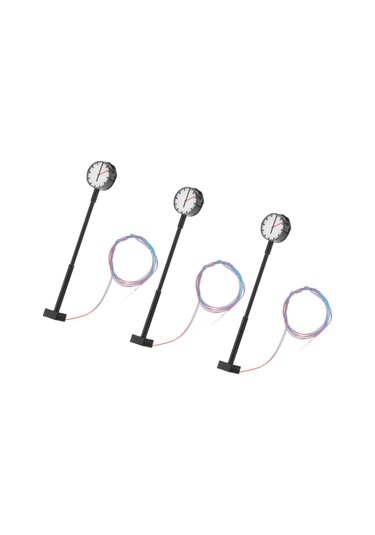 1/5 Model Demiryolu Saatleri Lambaları Tren 1/87 Ölçekli Bina Düzeni 1 Set Çok Renkli