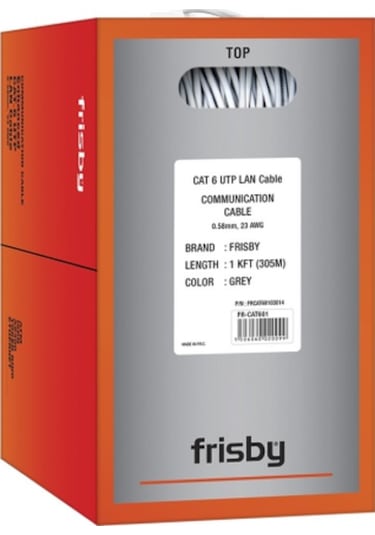 Frısby Fr-cat601 305m Utp 23awg Utp Kablo Grı