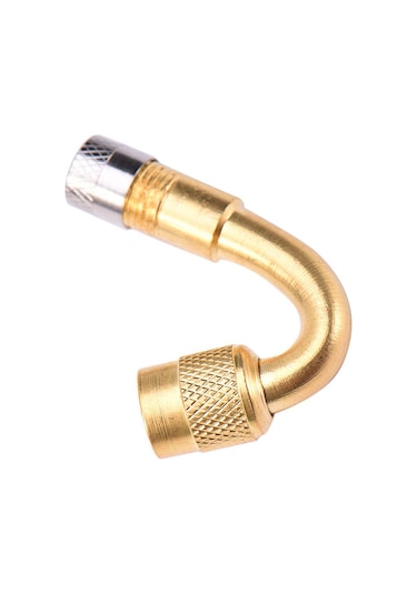 Neevoyu Bronz Lastik Valfi Uzatıcı Çubuk 90 Derece - Otomobil, Motosiklet Ve Kamyonlar İçin Easy Kurulumlu Metal Valf Kapağı