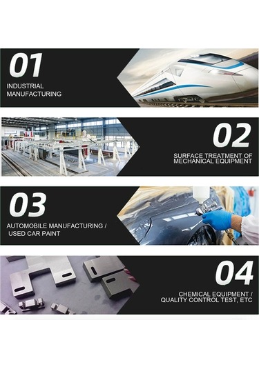 Moly Abs Malzeme Beyaz Cila Kalınlık Ölçer 0-2000μm Lcd Ekran 3%+1μm Hassasiyet