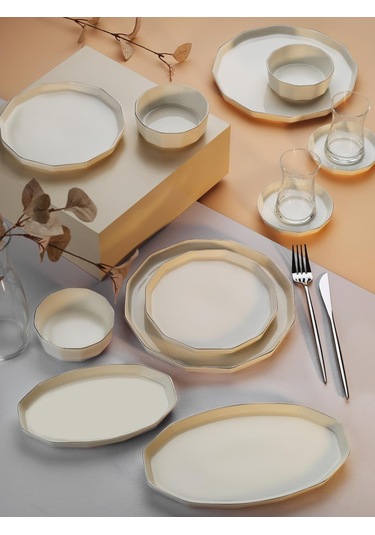 Aryıldız Ar248928 Sc Amber Platin Kahvaltı Takımı 32 Parça Gümüş