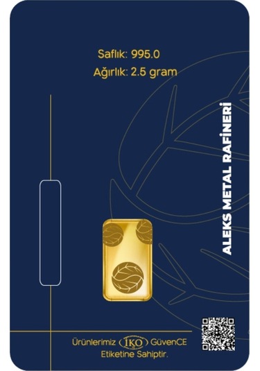 Agakulche 2,5 Gr 995 24 Ayar Amr Külçe Altın