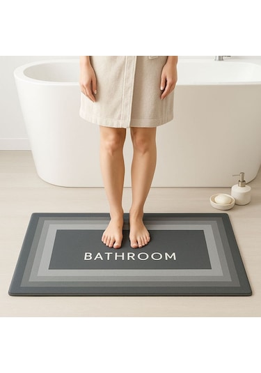 Sihirli Süper Su Emici Kaymaz Tabanlı Uzun Paspas 40 120 Cm 5361 Çok Renkli