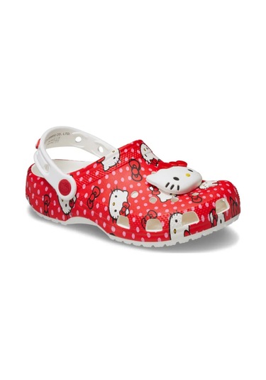Crocs Hello Kitty Red Classic Clog T Çocuk Terlik 210577 210577 90h 90h Beyaz - Kırmızı