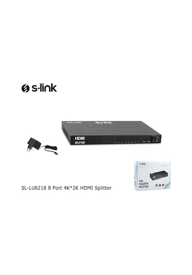 S-Link Sl-Lu6218 8 Port 4K 2K Hdmi Splitter
