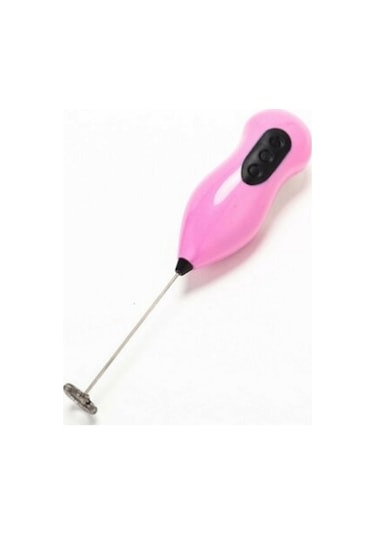 Coffee Whisk Pilli Çırpıcı Mini Pembe Mixer