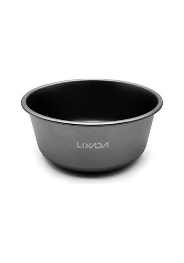 Açık Saf Ti Piknik Kase Taşınabilir Sofra Kamp Seyahat Anti-haşlanma Anında Erişte Kasesi Gümüş