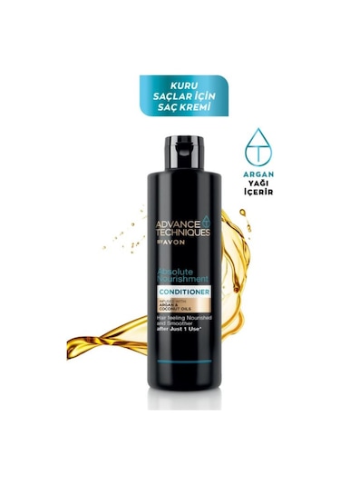 Avon Advance Techniques Argan Yağı İçeren Besleyici Saç Kremi 250 ML