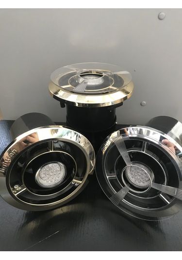 Airluks Lıghtfan Işıklı Banyo Fanı Krom - Altın