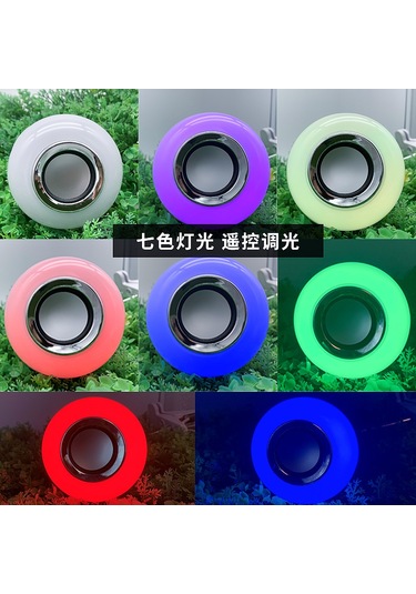 Ximistore9 E27 Akıllı Sesli Işık, Bluetooth Müzik Çalar, App Ve Kumanda İle Renk Ayarı, Ev İçin Stüdyo Işığı 6w