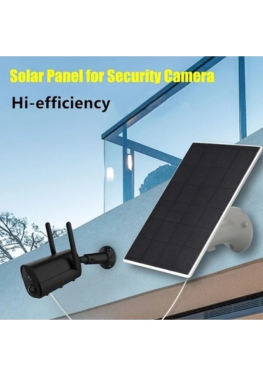 Besthome1 Dream011 2x Beyaz 5v Güneş Paneli, 3x Düşük Voltaj Kamera/fan Şarj İçin 360 Döner Braket Type C Usb