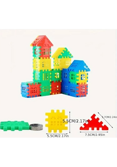 Puzzle City 3d Yapı Ve Tasarım Blokları 128 Parça Eğitici Oyuncak