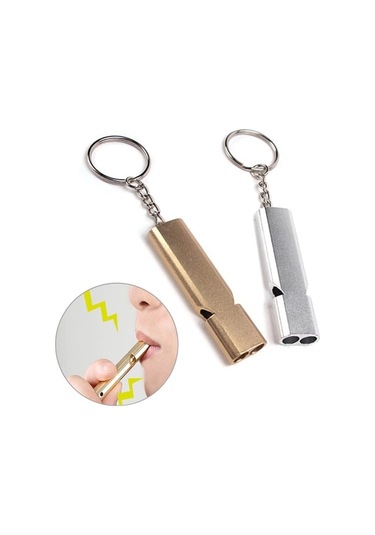 Sos Acil İmdat Düdüğü Alüminyum Islık Anahtarlık Kamp Yürüyüş Aksesuar Araçları