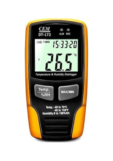 Cem Dt-172 Sıcaklık Ve Nem Kayıt Cihazı