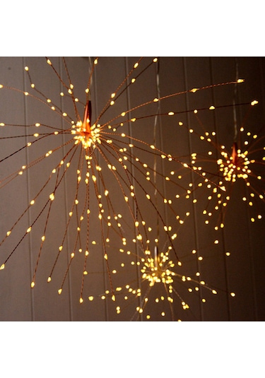Neevoyu Led Atışık Işıklı Süs 180 Ledli Pili Ve Kumanda İle Güneşli/iç Mekan Dekorasyonu Gümüş Tel, Islak Beyaz Diğer