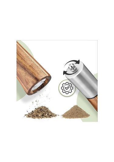 Jzcat Mutfak Paslanmaz Çelik Manuel Karabiber Öğütücü-kahverengi