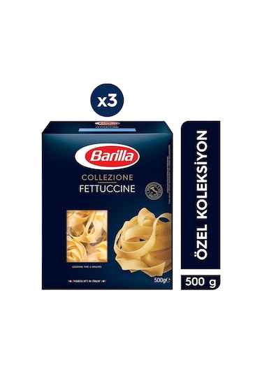 Barilla Fettuccine Fettucini Makarna 3 x 500 G