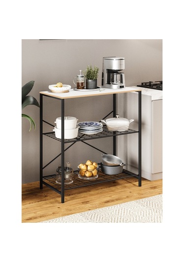 Çok Amaçlı Mutfak Rafı Bangosu Masa Geniş Beyaz 1440