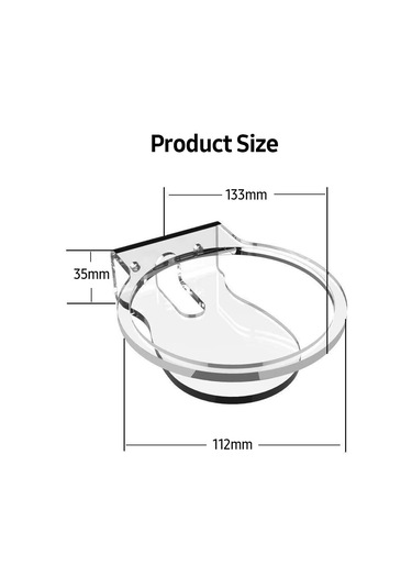 Monyee Amazon Echo Dot 4 İçin Şeffaf Akrilik Hoparlör Askısı - Kabloları Düzenleyen, Dayanıklı Ve Kolay Kurulum