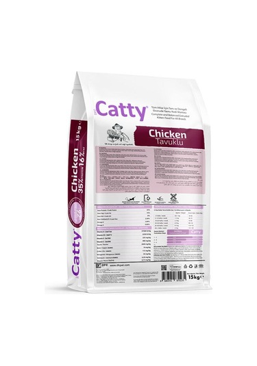 Catty Tavuklu Yavru Kedi Maması 15 Kg