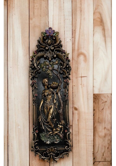 Kadın-çocuk Figürlü Duvar Aksesuarı 13x45 Cm