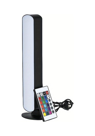 Teltree Masaüstü Müzik Uyumlu Renk Değiştiren Led Işık, Uzaktan Kumandalı, Usb Güçlü, Modern Dekorasyon Siyah