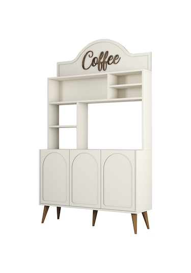 Lyon Kahve Köşesi 120cm - Krem / Ceviz