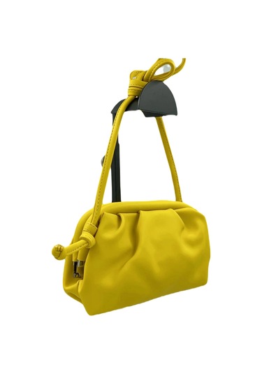 Sentt Deri Salaş Mini El Çantası Sarı - Sarı