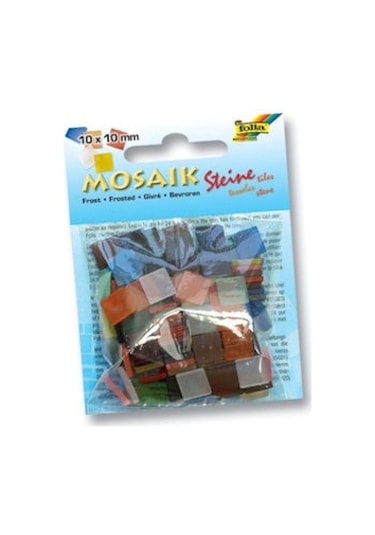 Folia Buzlu Mozaik 10X10 Mm. 190 Adet Karışık Renk