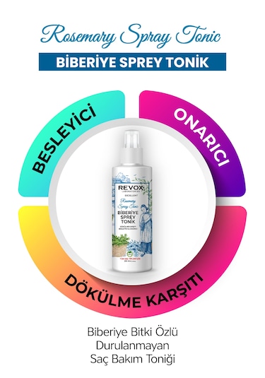 Revox Biberiye Özlü Dökülme Karşıtı Şampuan 400 ML + Biberiye Tonik 200 ML