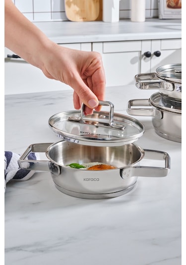 Karaca Valora 6 Parça Çelik Sahan Seti