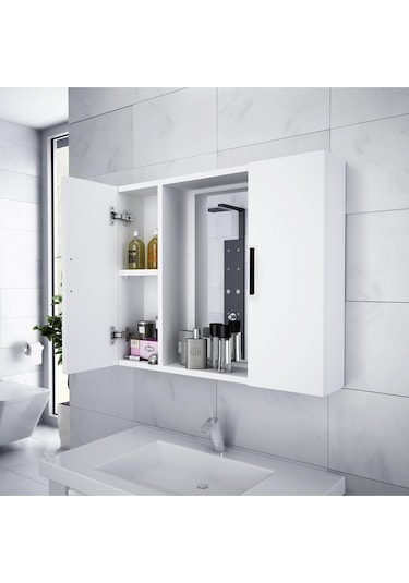 Alesta Life Aynalı Banyo Dolabı Beyaz