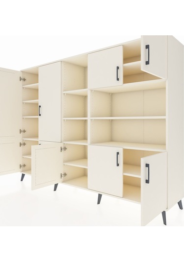 Hyperion Dolap 14 Raflı 9 Kapaklı 220x44x163 Aytaşı-aytaşı Aytaşı-aytaşı