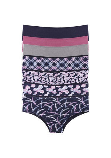 Kadın Külot Şort 7 Li Paket Likralı Mıxcolor 714012 R22 Çok Renkli