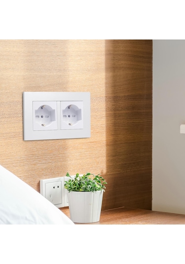 Homyl İtalyan Standardı Duvar Prizi 16a Elektrikli Pc Plakası