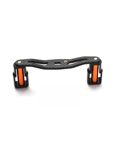 Yuntech01 Karbon Fiber Olta Makinesi Kolu - 8x5mm İç Çap, 10.5cm Uzunluk, Turuncu Renk, Kolay Kurulum, Çeşitli Markalara Uyumlu